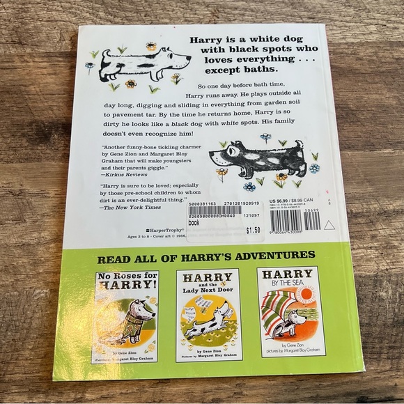 Harry the Dirty Dog by Gene Zion Paperback Children's Book - Picture 2 of 2